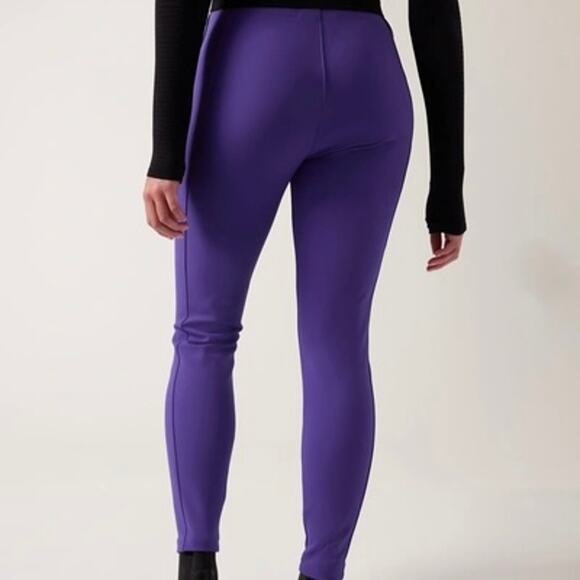 NWT Athleta Glacier Snow Skinny Pant Ski Pants Purple Womens Size 8 Leggings - Picture 2 of 16